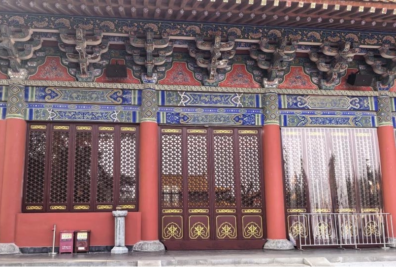 山东汶上宝相寺｜ZD100重型仿古折叠门落地完整案例